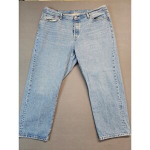 Levi's Jeans 501 Mens Original Fit Light Wash Button Fly Denim Size 38W 30L